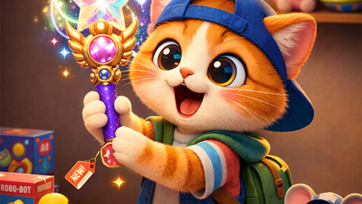 Kid Cat Finds a Magical Toy in the Shop | Cute Cat Story for Kids